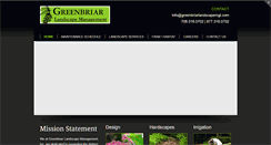 Desktop Screenshot of greenbriarlandscapemgt.com