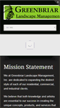 Mobile Screenshot of greenbriarlandscapemgt.com
